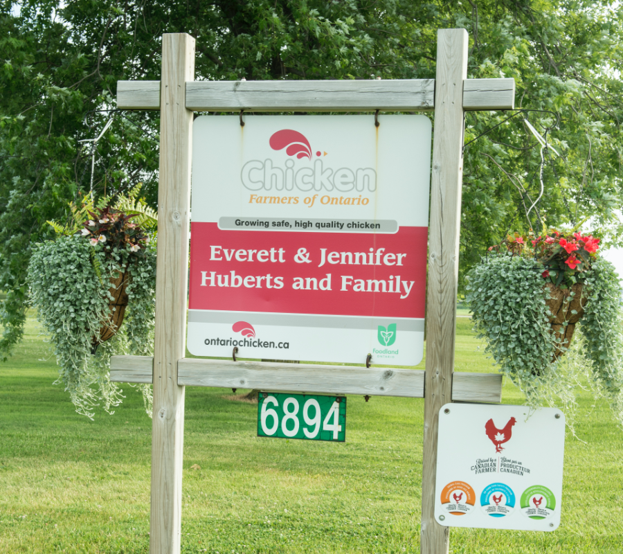 Chicken Farmers of Ontario Sign