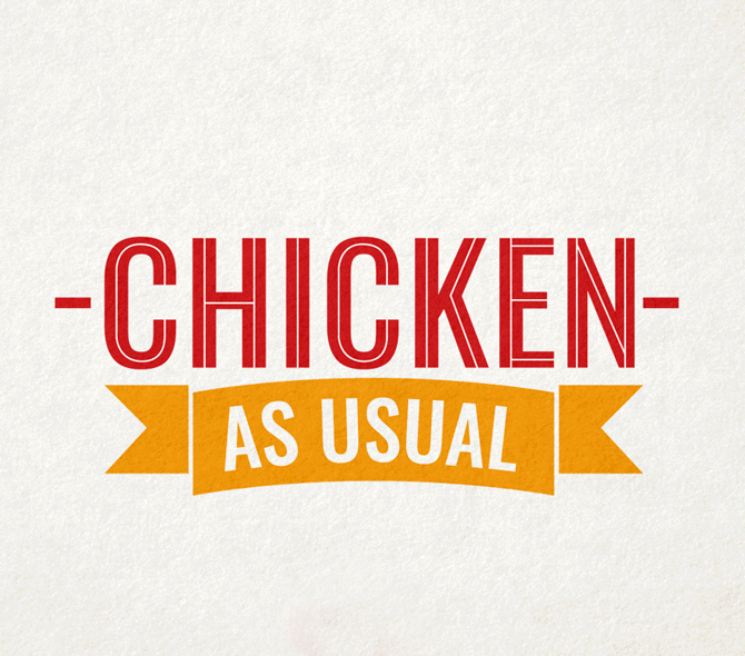 The Chicken as usual logo