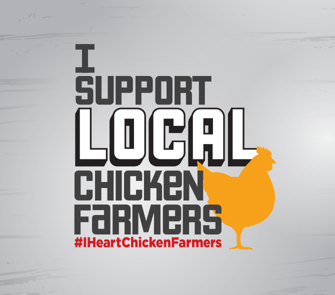 I support local chicken farmers graphic
