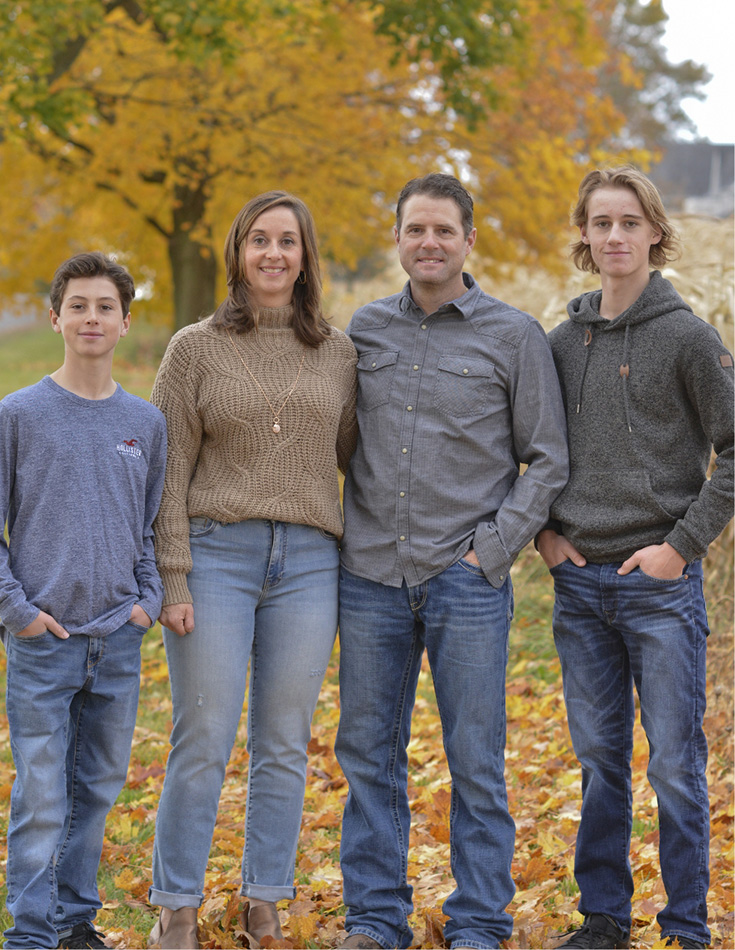 A photo of the Kemp family